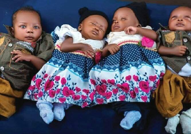 Nigerian couple welcome quadruplets after 7 years of marriage