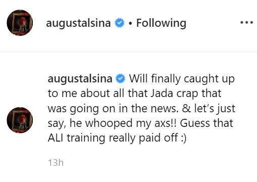 August Alsina claims Will Smith whooped his a$$ over his rumored affair with Jada Pinkett (Photo)