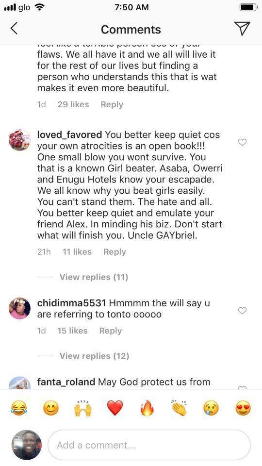 Fans drag Mike Godson for shading Tonto Dikeh, calling him a woman beater