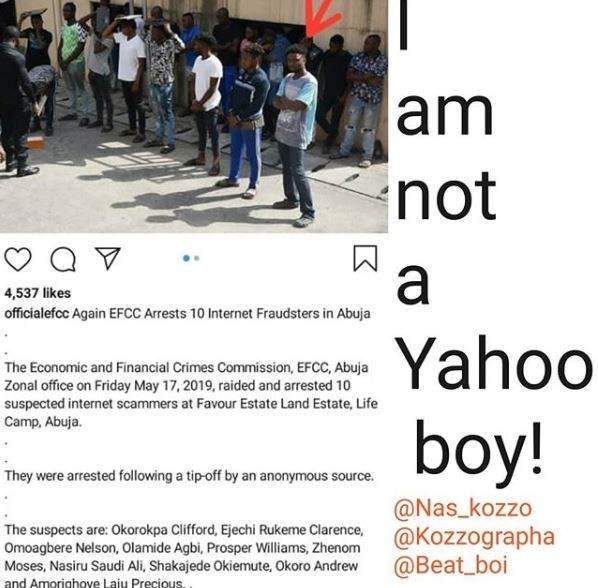 'I am not a Yahoo boy' - Young photographer who was arrested by EFCC cries out!!!