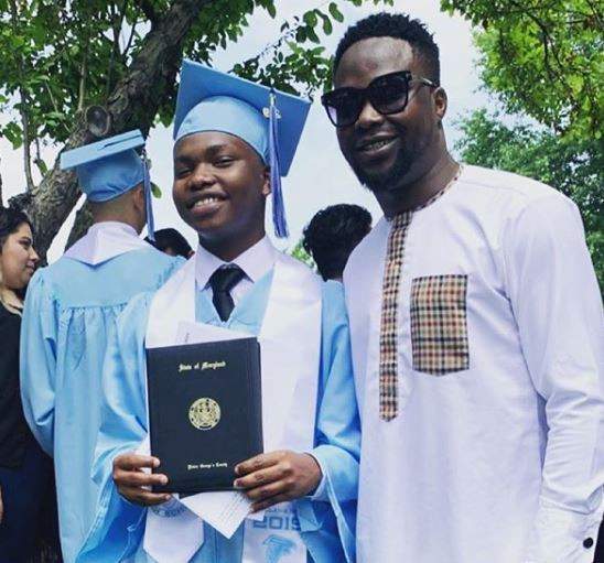 Nollywood actor Soji Omobanke's son graduates from college in Maryland, USA (Photos)