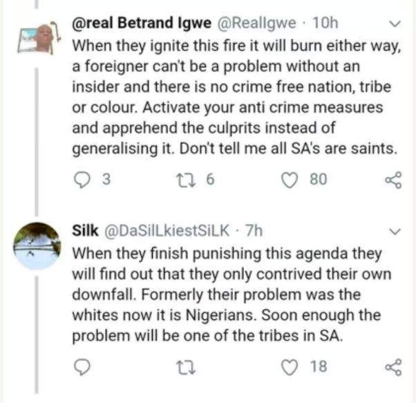 South African lady calls for mass deportation of Nigerians