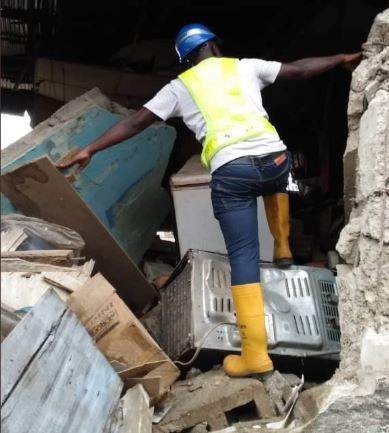 Several people injured as another building collapses In Lagos