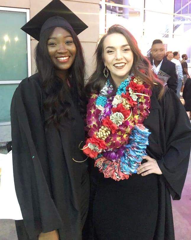 Omotola Jalade celebrates second daughter, Meraiah as she graduates with two degrees (Photos)