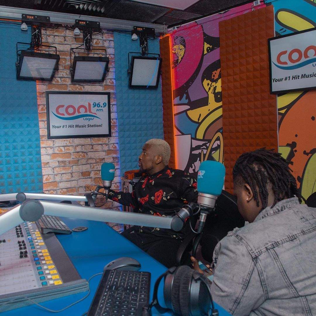 Barry Jhay at Cool FM with Dotun