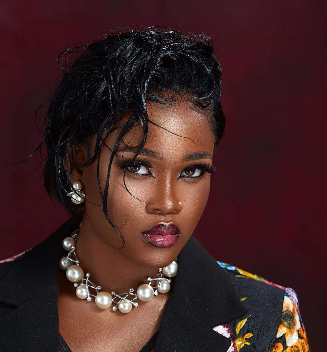 BBNaija's CeeC oozes s.ex appeal in cleavage baring outfit (Photos)