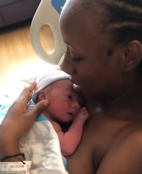 Dancer, Korra Obidi shares new photos of her new born baby girl