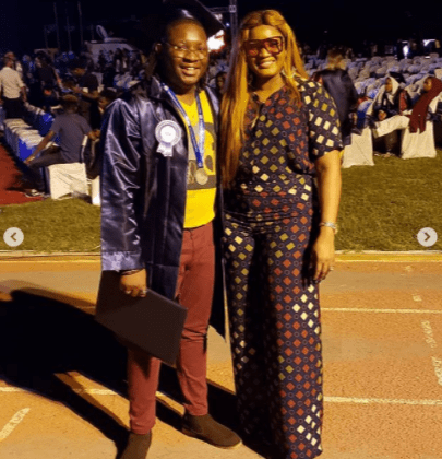 Omotola jalade Ekeinde's son graduates with honors from Eastern Mediterranean University in Cyprus