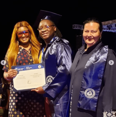 Omotola jalade Ekeinde's son graduates with honors from Eastern Mediterranean University in Cyprus