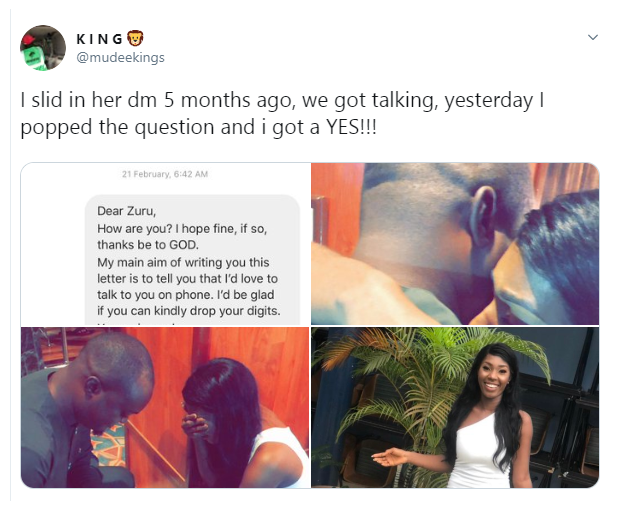 Nigerian couple who met on Twitter 5 months ago, set to marry