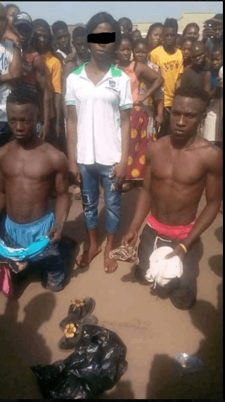 Young men caught with about 10 female pants in Delta (Photos)