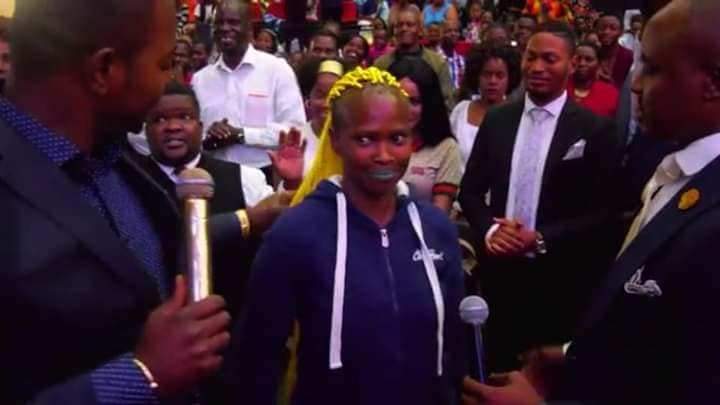 Pastor disgraces lady with demonic hairstyle in Church
