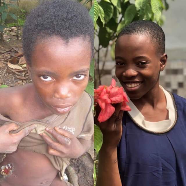 Incredible transformation of two rescued Nigerian children who were branded witches