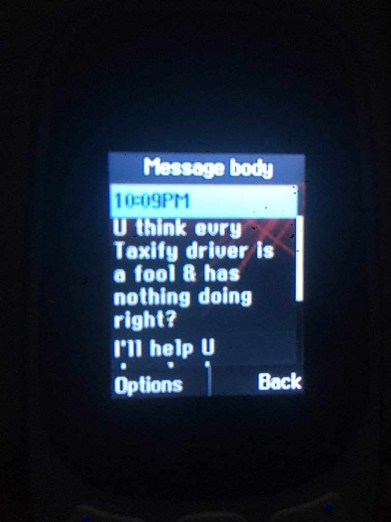 Lady shares messages sent to her by a Taxify driver; threatening to beat her up because she canceled a ride