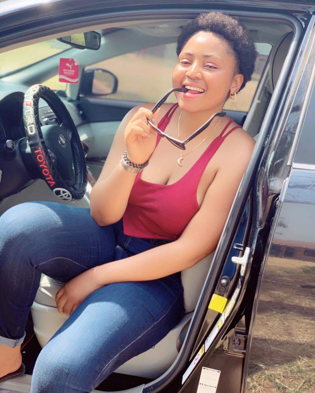 'No hating, let love lead' - Regina Daniels writes as she goes braless in new photos