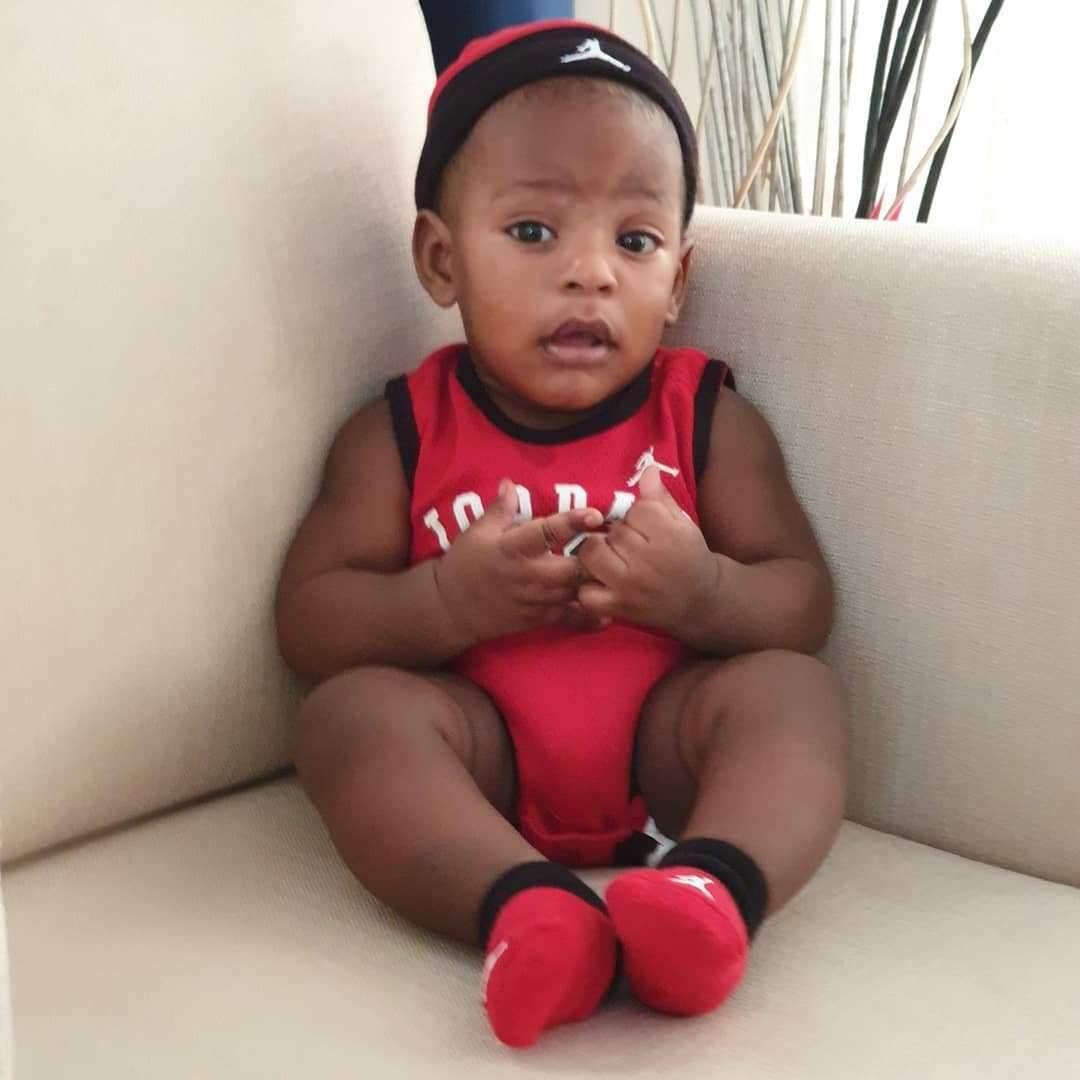 Linda Ikeji shares new photos of her son Jayce at 4 months old