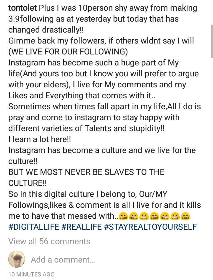 'I live for my Instagram comments and likes' - Tonto Dikeh complains after Instagram made some changes that didn't favour her