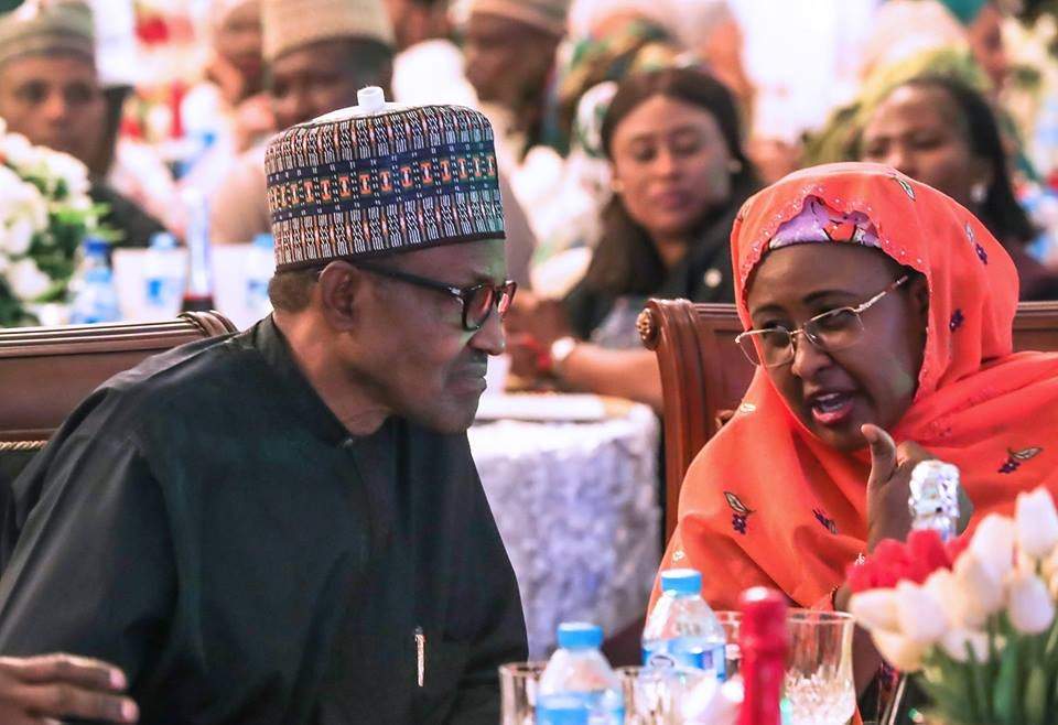 President Buhari, his wife, Aisha and children at the 2019 presidential election victory dinner (Photos)