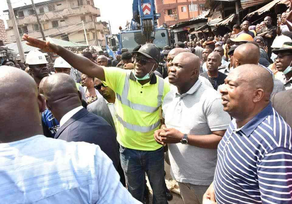 "School in the Lagos collapsed building was operating illegally"- Governor Ambode says
