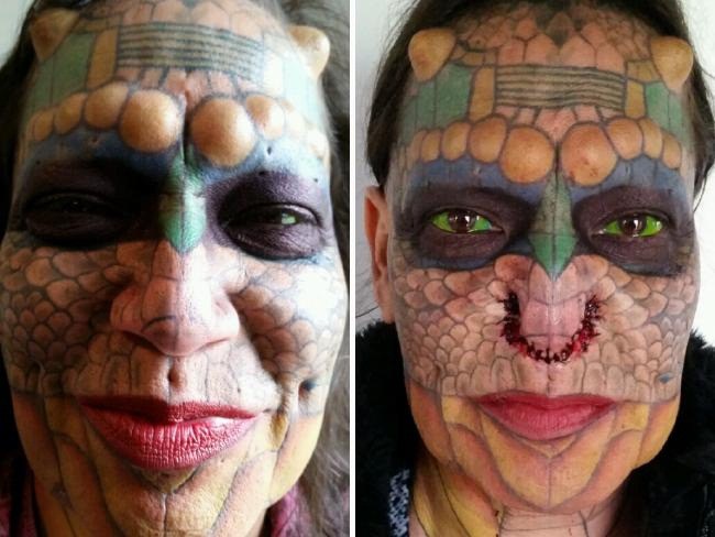 Transgender woman transforms herself into dragon with 8 horns after being diagnosed with HIV