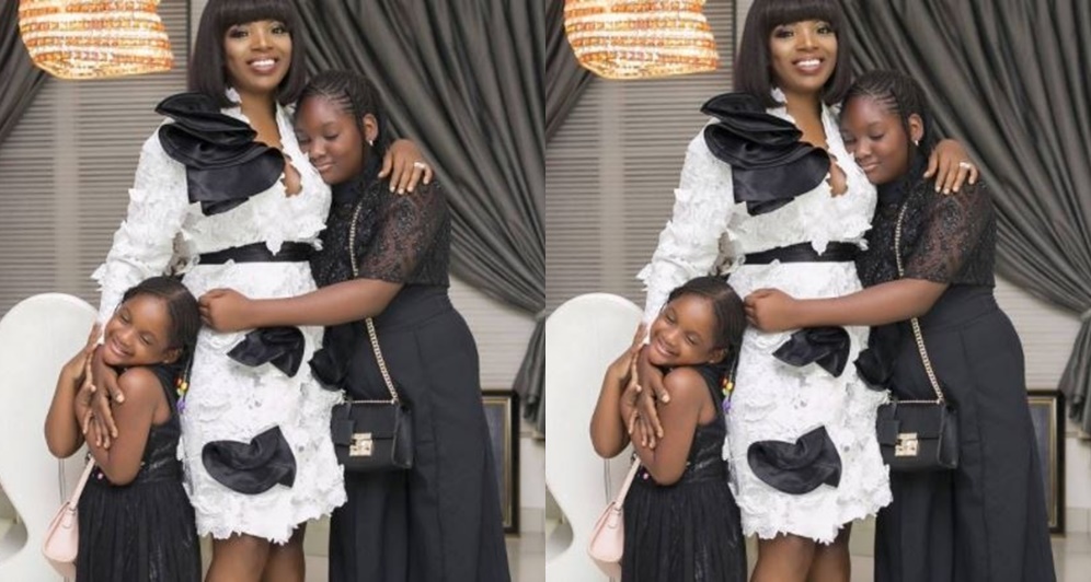 This Photo Of Annie Idibia, Daughters Is Adorable