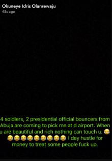 Twitter User Questions Why Bobrisky Did Not Arrive Back In Lagos With Heavy Security Detail As He'd Promised.
