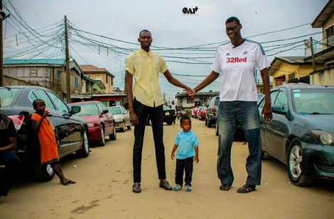 Tallest Man & Tallest Model In Nigeria Come Together For A Photoshoot