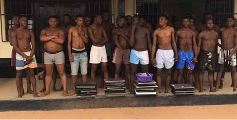 Photo: 26 Yahoo Boys Including Nigerians Arrested In Accra