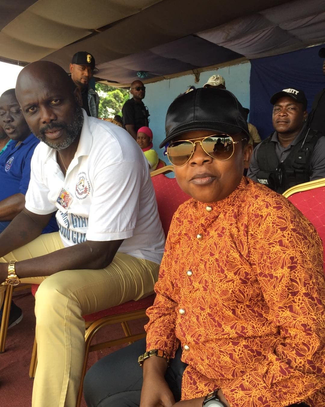 Chinedu Ikedieze "Aki" Pictured With Liberian President-Elect, George Weah