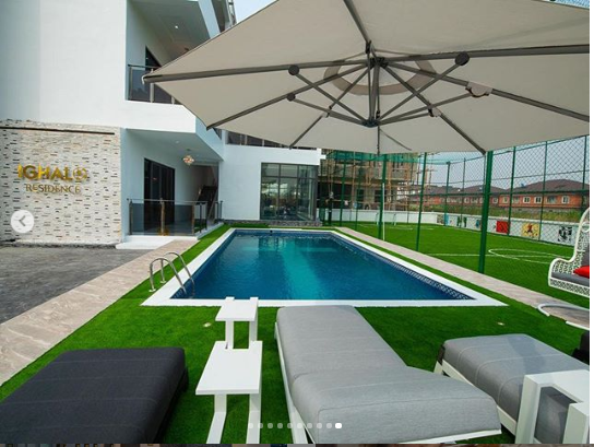 Super Eagles star Ighalo flaunts his newly completed multi-million naira mansion in Lekki (photos)