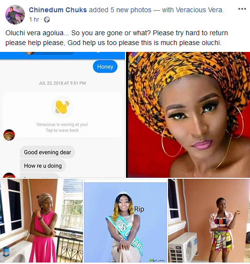 Nigerian beauty queen dies a month after celebrating birthday