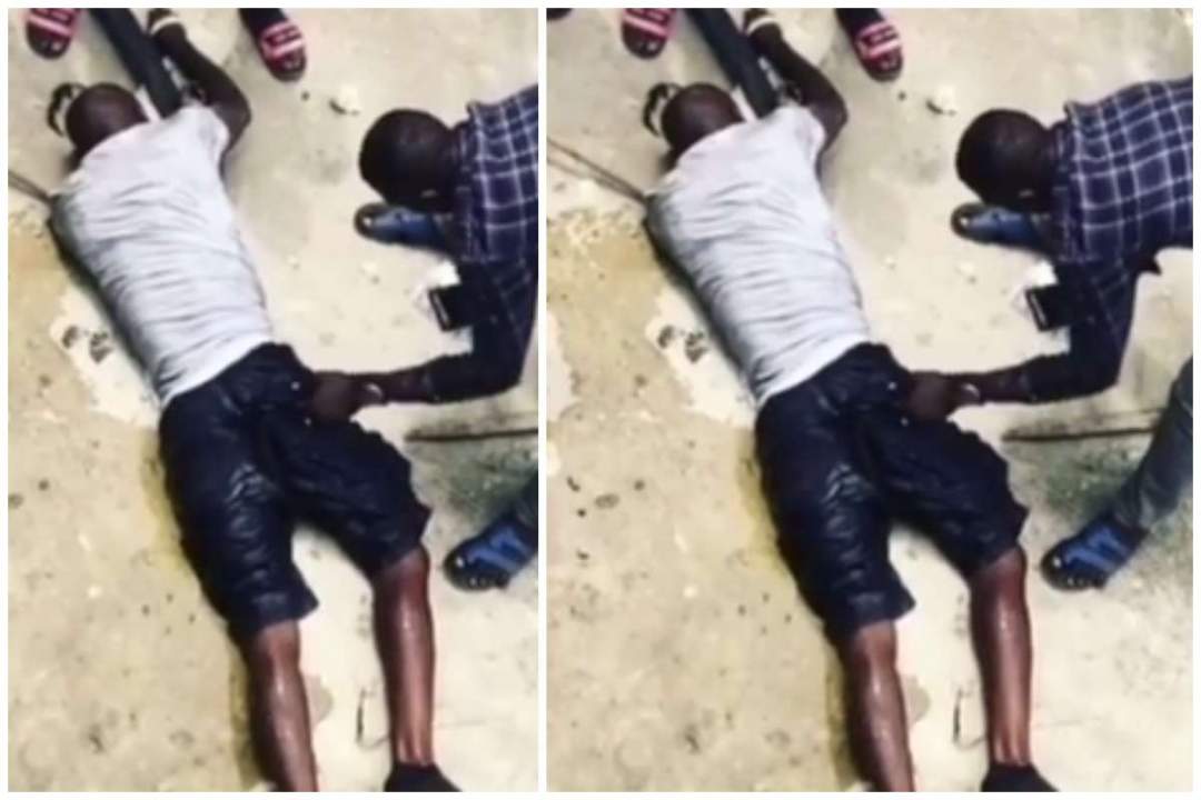 Thief jumps into Lagos lagoon after snatching phone in traffic (Video)