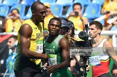Nigeria's Oduduru Finishes 2nd Behind Usain Bolt In Men's 200m Race