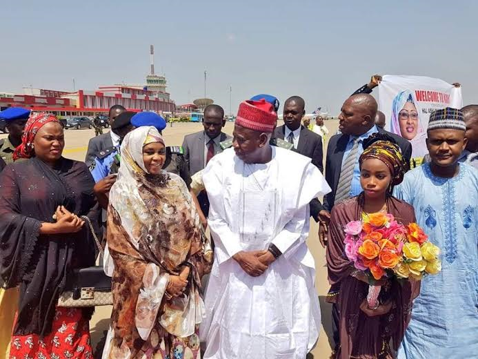 Aisha Buhari Arrives Kano State For A 1-day Visit