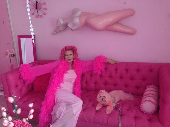 I Live For The Colour PINK; Meet 52-Year Old Woman Who Wears Only Pink & Lives In A Pink Mansion