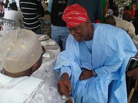 Photos: Ooni Of Ife Arrives Seyi Tinubu's Engagement Ceremony In Lagos
