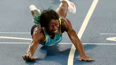 Bahamas Runner Wins 400M After Diving Across Finish Line In A Desperate Move (Photos)