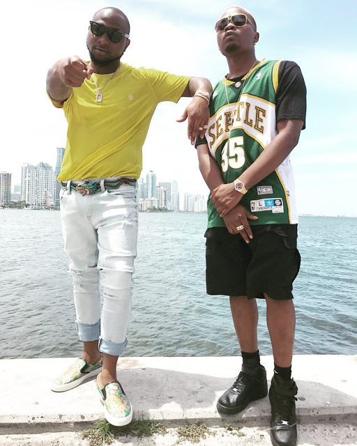 Photos From Davido And Olamide 's Video Shoot In Miami