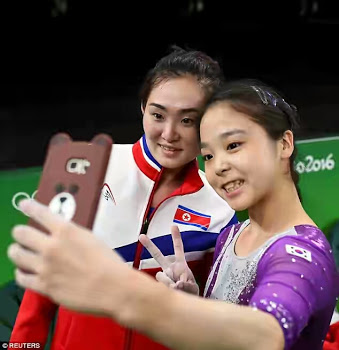Rio 2016: North & South Korean Gymnasts Put Politics Aside To Take A Selfie Together