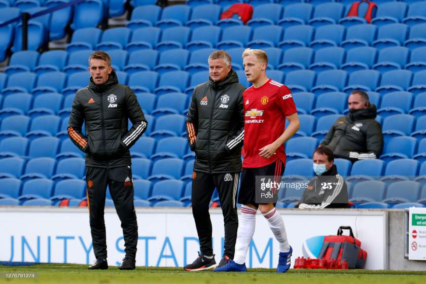 Van de Beek's agent hits out at Solskjaer, claims Man Utd should have lost 7-1 to Brighton