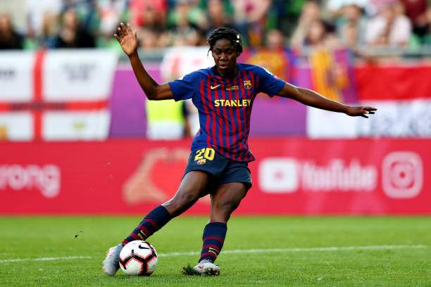 Nigerian football star who plays for Barcelona finally reveals date for her wedding