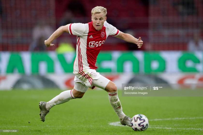 Transfer: What Van de Beek told Ajax teammates about leaving club for Man Utd