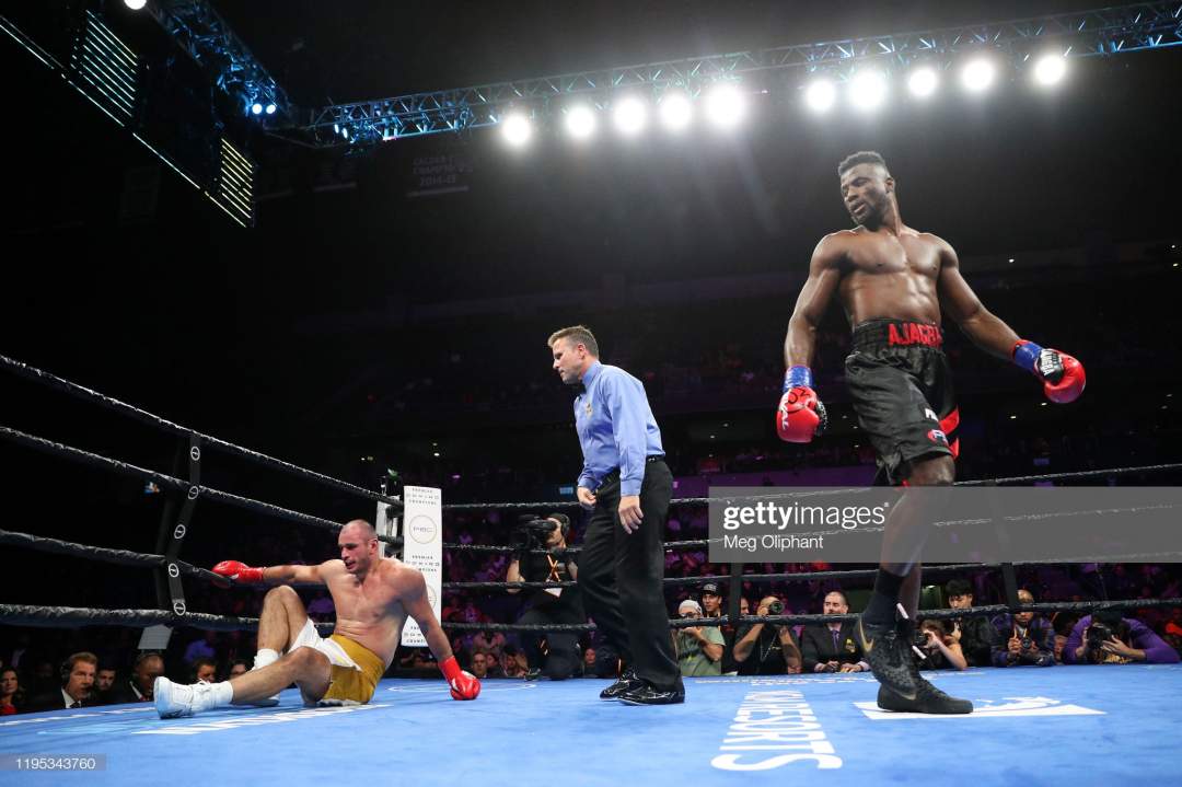 Nigeria boxer who has the fastest victory in boxing history brutally knocks out opponent (video)