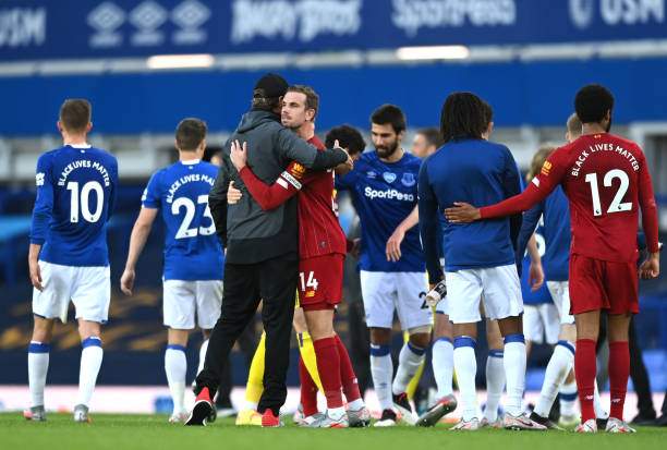 Just in: Bad night for Klopp as Liverpool get unpleasant result against Everton in tough EPL tie