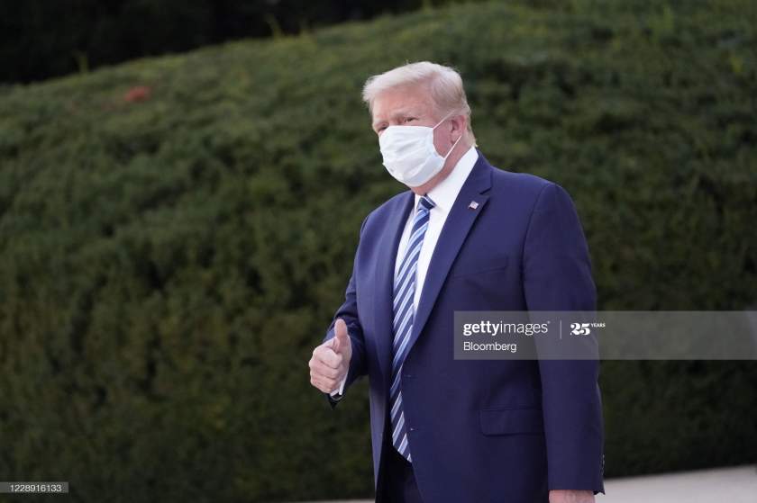 US: President Trump struggles for breath after leaving hospital (Video)