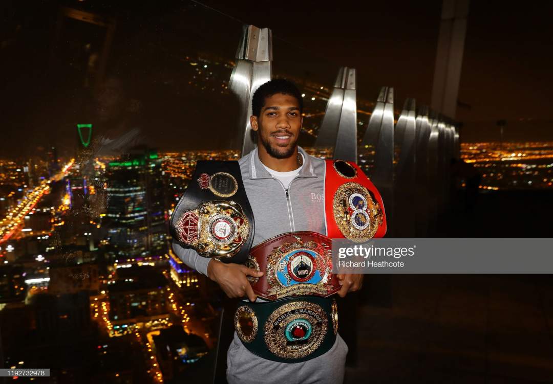 Anthony Joshua to visit Buhari with 4 belts after victory over Andy Ruiz Jr