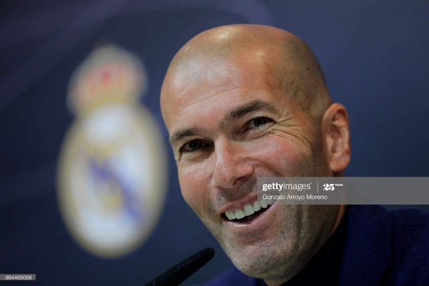 Zinedine Zidane Attends A Press Conference To Announce His As Real Picture Id964465058?s=28