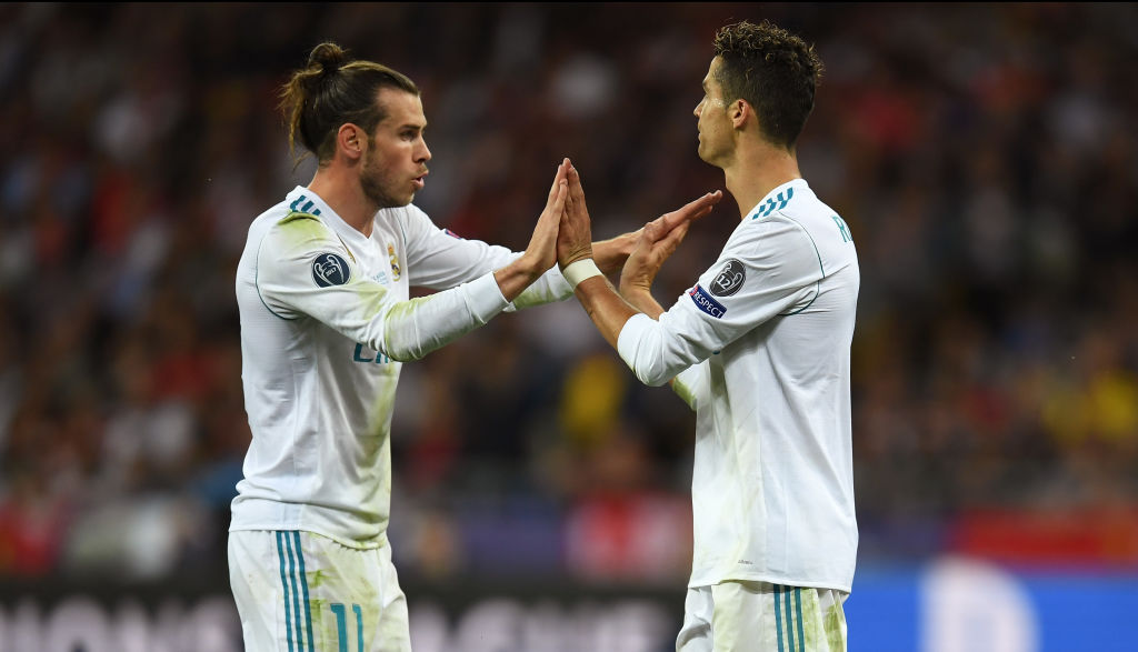 Cristiano Ronaldo mocks Gareth Bale after Real Madrid beat Liverpool in Champions League final