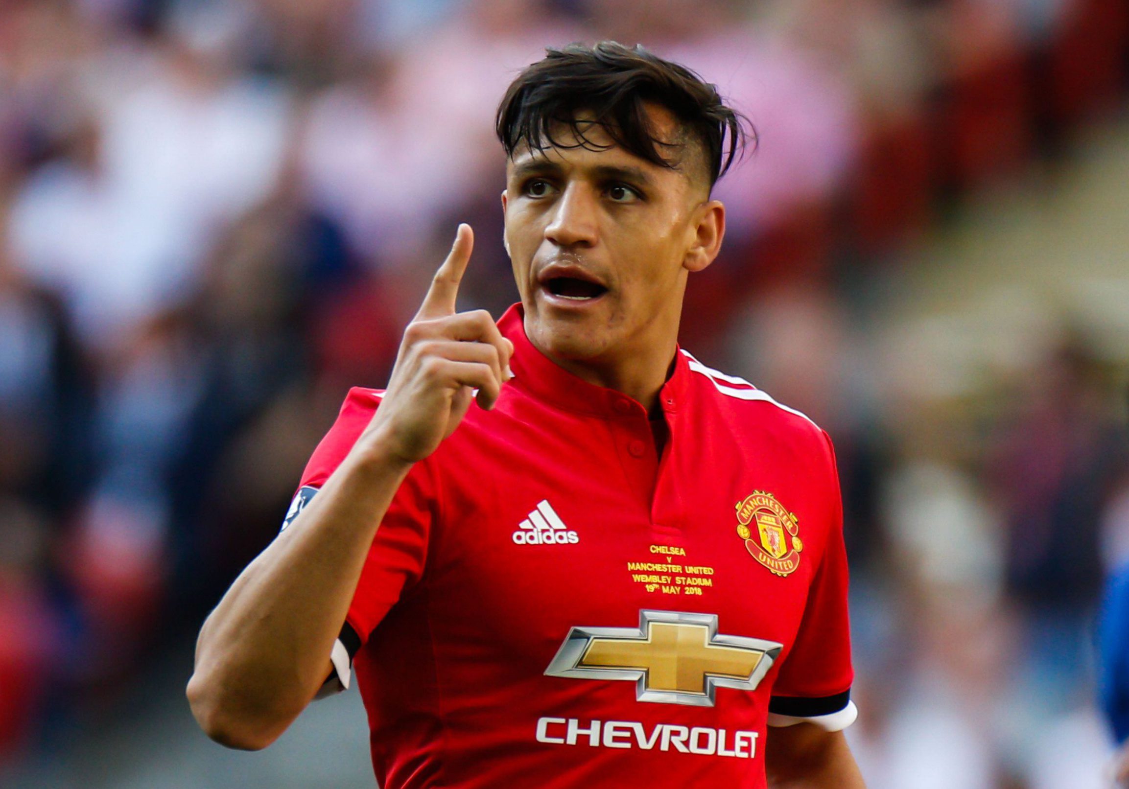 How Paul Pogba blasted Alexis Sanchez during Manchester United's FA Cup final defeat to Chelsea (Photos)