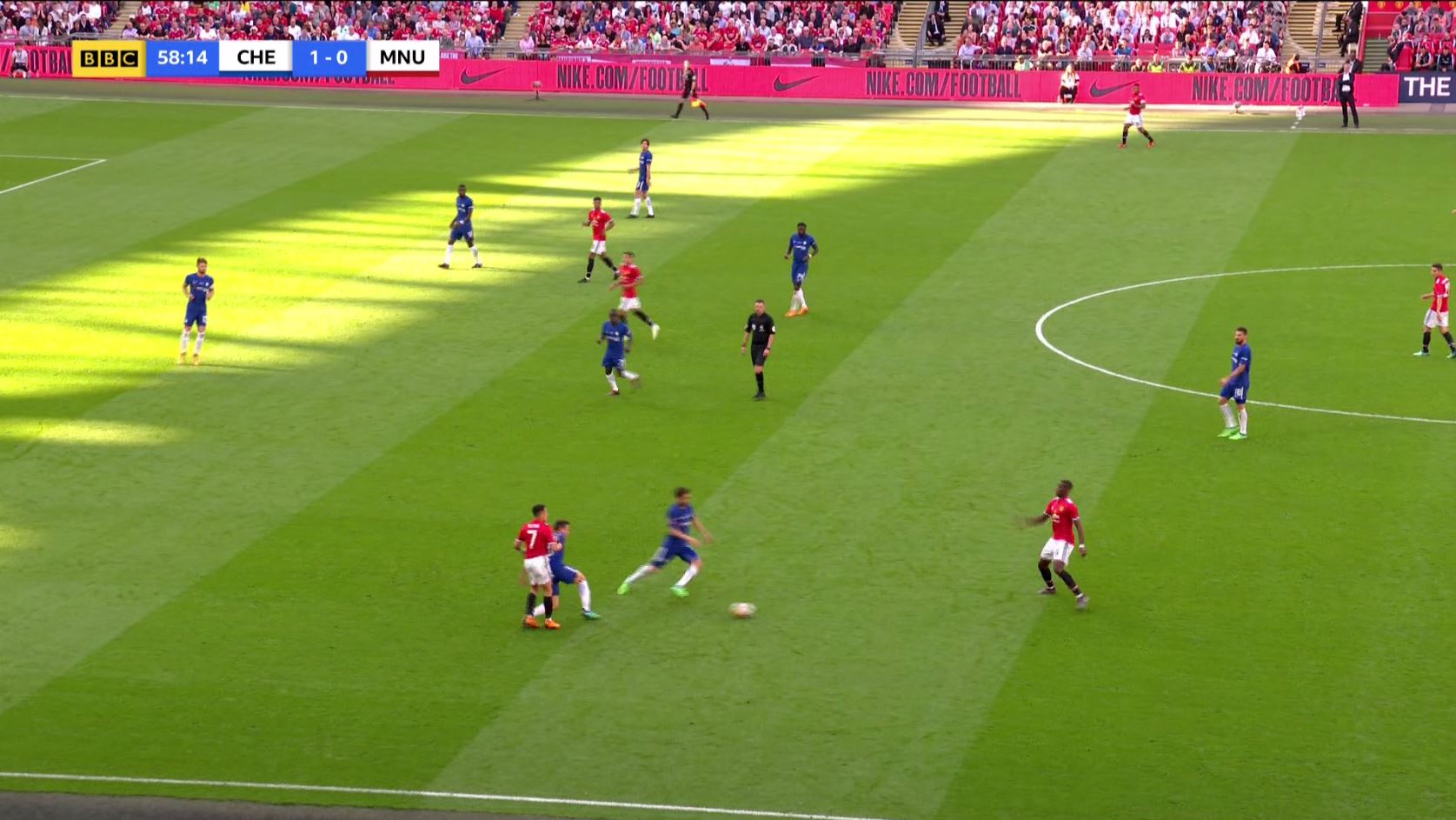 Sanchez was quickly closed down by Cesar Azpilicueta and botched his return pass. (BBC)